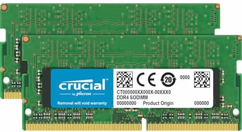 Crucial RAM 32GB (2x16GB) DDR4 2666MHz CL19 Kit di Memoria per Mac CT2K16G4S266M