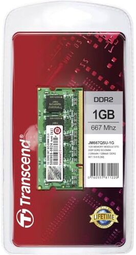 Transcend JetRam 1GB DDR2-667 CL5 memoria 667 MHz