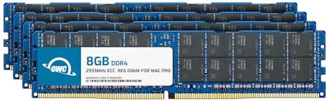 OWC 32GB  Kit per l'espansione della memoria 4 x 8GB PC23400 DDR4 ECC-R 2933MHz RDIMMs per Mac Pro 2019