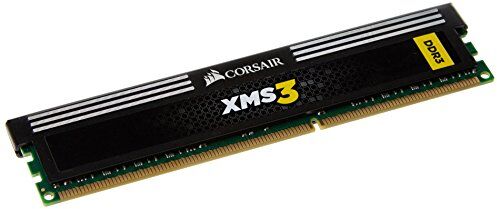 Corsair CMX4GX3M1A1333C9 XMS3 Modulo di Memoria da 4 GB, DDR3, 1333 MHz, CL9, Nero