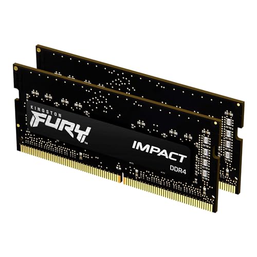 Kingston FURY Impact 32GB (2x16GB) 3200MHz DDR4 CL20 Memoria Laptop Kit da 2, KF432S20IBK2/32