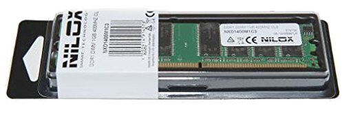 Nilox NXD1400M1C3 Memoria RAM DDR1 DIMM da 1 GB, 400MHz, CL3, Verde