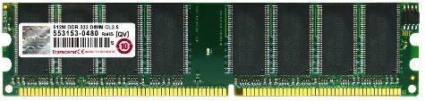 Transcend TS64MLD64V3J, 512MB DDR 333 U-DIMM 1R*8