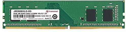 Transcend JM2666HLG-8G 8GB DDR4 2666MHz U-DIMM 1Rx16 1.2V