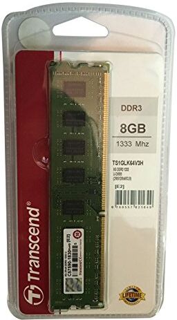 Transcend TS1GLK64V3H, 8 GB DDR3, 1333 Mhz, U-DIMM, 2Rx8 1.5 V