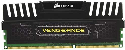 Corsair CMZ12GX3M3A1600C9 Vengeance Kit di Memoria Triple Channel da 12 GB (3x4 GB), DDR3, 1600 MHz, CL9, 1.5 V, Nero