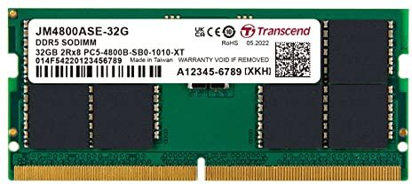 Transcend 32GB JM DDR5 4800 SO-DIMM 2Rx8