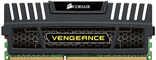 Corsair CMZ4GX3M1A1600C9 Vengeance, Memoria RAM Interna, 4 GB, 1600 MHz, DDR3, DIMM, Nero