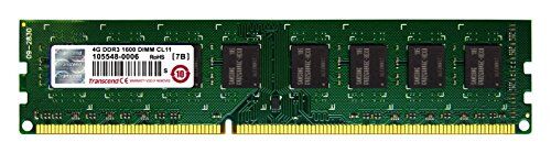 Transcend JetRAM Memoria 4 GB DDR3 240-pin DIMM, Bianco