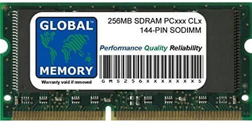 GLOBAL MEMORY 256MB PC100/133 144-PIN SDRAM SODIMM Memoria RAM per PC Portatili