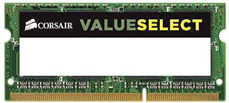 Corsair Value Select SODIMM 4GB (1x4GB) DDR3 1600MHz C11 Memoria per Laptop/Notebook , Nero