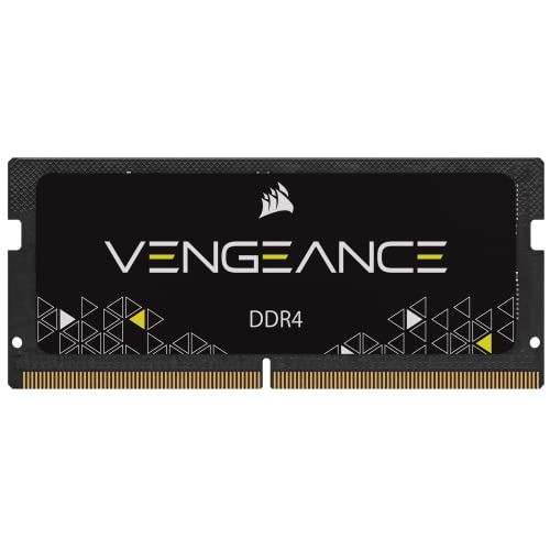 Corsair Vengeance SODIMM 16GB (1x16GB) DDR4 2666MHz CL18 Memoria per Laptop/Notebook (Supporto Processori Intel Core i5 e i7 di Sesta Generazione), Nero