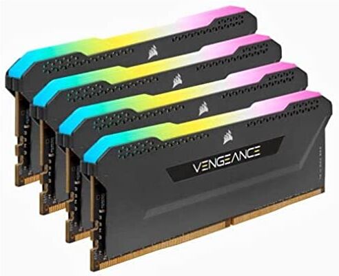 Corsair VENGEANGE RGB PRO SL 64GB (4x16GB) memoria desktop RGB DDR4 3200 C16 a elevate prestazioni per Intel e AMD, nero