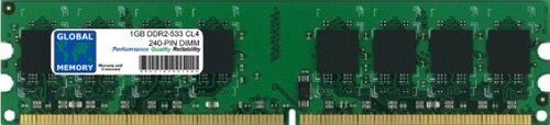 GLOBAL MEMORY 1GB DDR2 533MHz PC2-4200 240-PIN DIMM MEMORIA RAM PER PC DESKTOP/SCHEDE MADRE