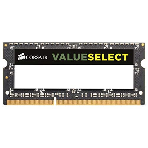 Corsair Value Select SODIMM 8GB (1x8GB) DDR3 1600MHz C11 Memoria per Laptop/Notebook , Nero