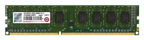 Transcend JM1600KLN-2G, 2 GB DDR3, 1600 Mhz, U-DIMM, 1Rx8 1.5 V