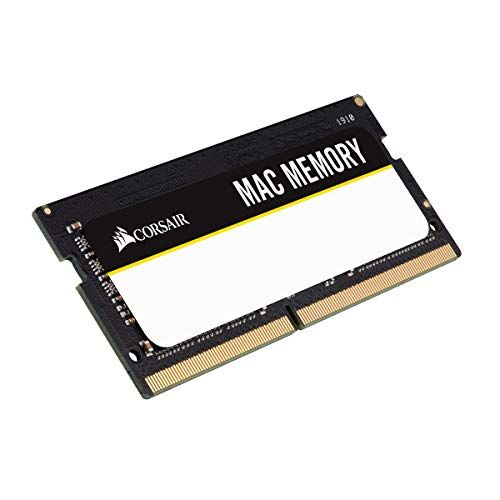 Corsair Mac Memory SODIMM 64GB (2x32GB) DDR4 2666MHz CL18 Memoria per Sistemi Mac, Qualificata Apple , Nero