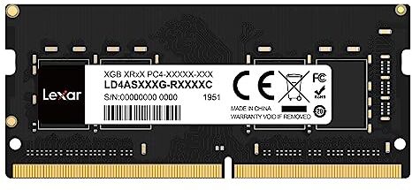 Lexar SODIMM RAM DDR4 8GB, 3200 MHz Memoria Laptop, DRAM Memoria SODIMM 260-Pin per Laptop, SO-DIMM ad alte Prestazioni, Memoria per PC Laptop (LD4AS008G-B3200ASST)