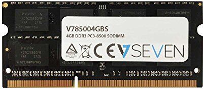 V7 85004GBS  4GB DDR3 PC3-8500 1066mhz SO DIMM Notebook Modulo di memoria 85004GBS