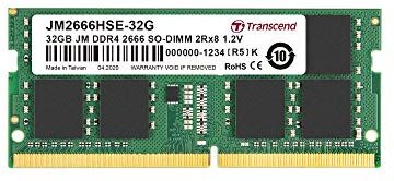 Transcend JM2666HSE-32G 32GB DDR4 2666MHz SO-DIMM 2Rx8 1.2V