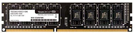 TEAMGROUP Team Group Elite Memoria DDR3 4GB 1600MHz CL11 RAM Dimm PC3-12800