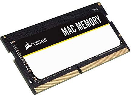 Corsair Mac Memory SODIMM 8GB (1x8GB) DDR3L 1600MHz CL11 Memoria per Sistemi Mac, Qualificata Apple , Nero