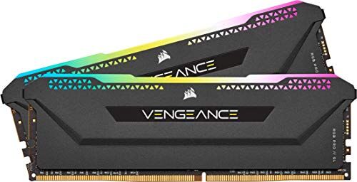 Corsair VENGEANCE RGB PRO SL 32GB (2x16GB) DDR4 3200 (PC4-25600) C16 1.35V Ottimizzato per AMD Ryzen Nero