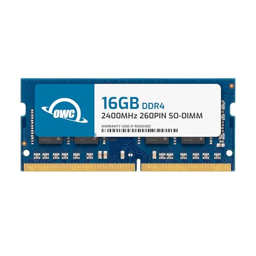 OWC 16GB 2400MHZ DDR4 SO-DIMM PC4-19200 Aggiornamento della Memoria per 2017 iMac 27 Pollici con Display Retina 5K, (2400DDR4S16G)