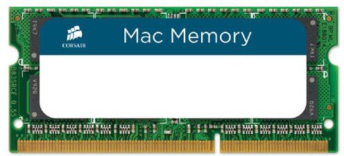 Corsair Mac Memory SODIMM 8GB (1x8GB) DDR3 1333MHz CL9 Memoria per Sistemi Mac, Qualificata Apple , Nero