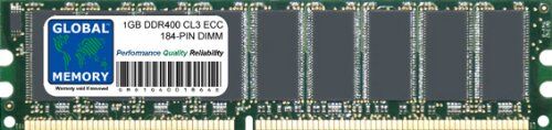 GLOBAL MEMORY 1GB DDR 400MHz PC3200 184-PIN ECC DIMM (UDIMM) Memoria RAM per Servers/WORKSTATIONS/SCHEDE Madre