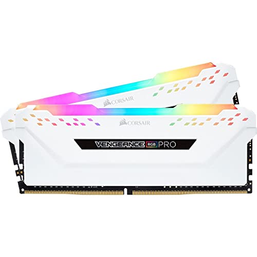 Corsair VENGEANCE RGB PRO 32 GB (2 x 16 GB) DDR4 3200 (PC4-25600) C16 Memoria Desktop – Bianco