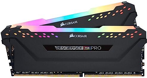 Corsair VENGEANCE RGB PRO DDR4 32 GB (2x16 GB) 3600 MHz C18 Memoria per Desktop (Illuminazione Dinamica, Tempi di Risposta Stretti, Compatibile con Intel e AMD schede madri DDR4) Nero