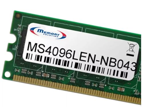 Memorysolution Memory soluzione ms4096len-nb043 4 GB modulo di memoria – moduli di memoria (4 GB, COMPUTER PORTATILE, Dual, Verde, Lenovo IdeaPad 110 – 15isk)