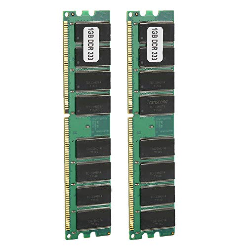 Annadue Kit DDR da 2 GB 333 MHz PC-2700 PC Modulo di Memoria per Computer Desktop Modulo di Memoria RAM da 2,5 V 184 Pin per Striscia Dedicata