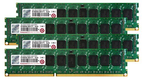 Transcend TS16GJMA533N JetMemory Kit memoria DDR3-RAM da 16 GB (4 x 4 GB, 1333 MHz, CL9) per Apple Mac Pro