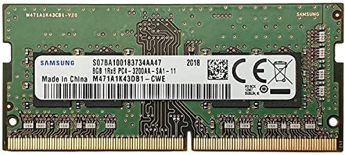 Samsung Modulo di memoria RAM da 8 GB DDR4 3200 MHz PC425600 1,2 V 1Rx8 260 pin SODIMM per computer portatile M471A1K43DB1CWE