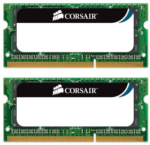 Corsair Value Select SODIMM 16GB (2x8GB) DDR3 1333MHz C9 Memoria per Laptop/Notebook , Nero