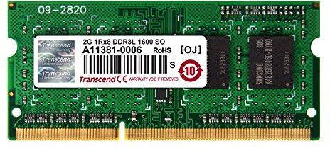 Transcend 2GB DDR3-1600 memoria 1600 MHz