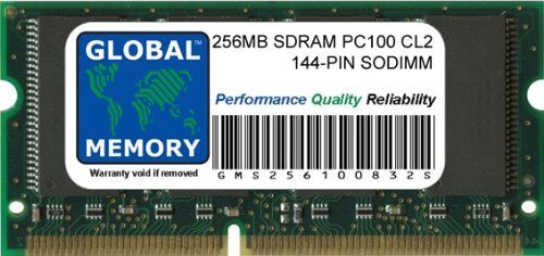 GLOBAL MEMORY 256MB PC100 100MHz 144-PIN SDRAM SODIMM Memoria RAM per PC Portatili