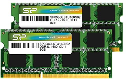 SP Silicon Power Silicon Power 16 GB (2 x 8 GB) DDR3 1600 MHz (PC3 12800) 204 pin CL11 1,35 V SODIMM Modulo di memoria per computer portatile, bassa tensione e risparmio energetico