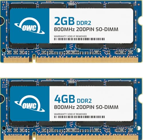 OWC 6400DDR2S6GP Memoria interna DDR2 SO-DIMM 6 GB 800 MHz