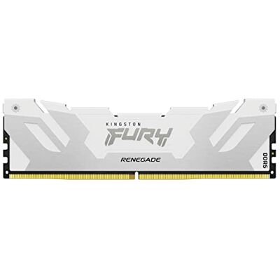 Kingston Renegade DDR5 Argento/Bianco XMP 24GB 8400MT/s CL40 CUDIMM Memoria Gaming per Computer Modulo Singolo KF584CU40RW-24 Kingston Renegade DDR5 Argento/Bianco XMP 24GB 8400MT/s CL40 CUDIMM Memoria Gaming per Computer Modulo Singolo KF584CU40RW-24