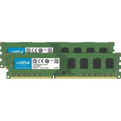 Micron Crucial CT2K102464BD160B Kit Memoria da 16 GB (8 GBx2) (DDR3L, 1600 MT/s, PC3L-12800, DIMM, 240-Pin) Micron Crucial CT2K102464BD160B Kit Memoria da 16 GB (8 GBx2) (DDR3L, 1600 MT/s, PC3L-12800, DIMM, 240-Pin)