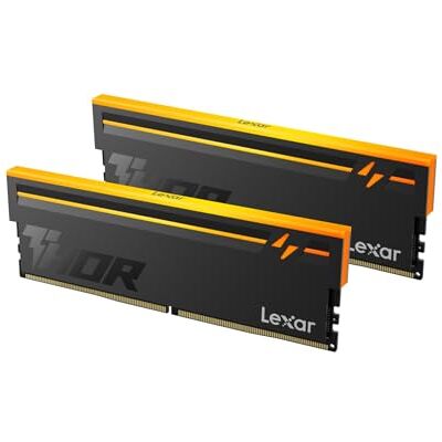 Lexar RGB DDR5 RAM 64GB Kit (2x32GB) 6000 MHz CL40, Memoria Desktop UDIMM a 288 pin per Intel XMP 3.0/AMD EXPO, DRAM per PC per gaming, AI, 1,35 V, Nero Lexar RGB DDR5 RAM 64GB Kit (2x32GB) 6000 MHz CL40, Memoria Desktop UDIMM a 288 pin per Intel XMP 3.0/AMD EXPO, DRAM per PC per gaming, AI, 1,35 V, Nero