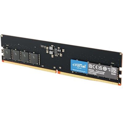 Crucial RAM DDR5 16GB 5600MHz, Memoria PC (o 5200MHz / 4800MHz) CL46 CT16G56C46U5 Crucial RAM DDR5 16GB 5600MHz, Memoria PC (o 5200MHz / 4800MHz) CL46 CT16G56C46U5