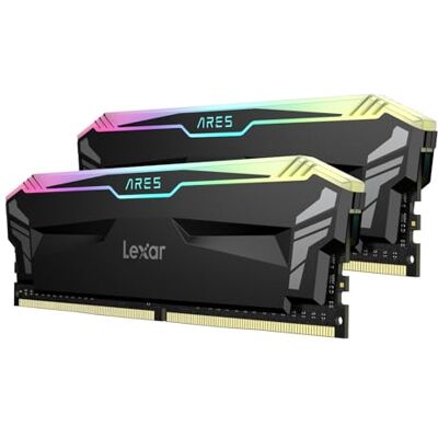 Lexar ARES RGB RAM DDR4 RAM 16GB Kit (2x8GB) 4000 MHz, DRAM 288-Pin U-DIMM PC Memoria, XMP 2.0 di alte Prestazioni per PC/Computer, CL18-22-22-42, PC4-32000, Nero Lexar ARES RGB RAM DDR4 RAM 16GB Kit (2x8GB) 4000 MHz, DRAM 288-Pin U-DIMM PC Memoria, XMP 2.0 di alte Prestazioni per PC/Computer, CL18-22-22-42, PC4-32000, Nero