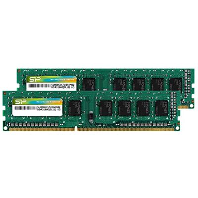 Silicon Power DDR3 16GB (2 x 8GB) 1600MHz (PC3 12800) 240-pin CL11 1.35V / 1.5V Unbuffered UDIMM PC Computer Desktop Memory Module Ram Upgrade Silicon Power DDR3 16GB (2 x 8GB) 1600MHz (PC3 12800) 240-pin CL11 1.35V / 1.5V Unbuffered UDIMM PC Computer Desktop Memory Module Ram Upgrade