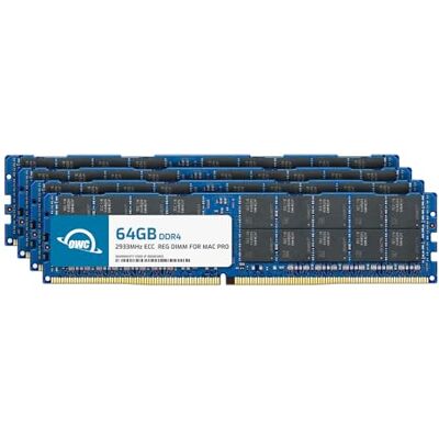 OWC Memoria 256GB (4X 64GB) DDR4 ECC Registered CL21 PC4-23400 2933MHz RAM OWC Memoria 256GB (4X 64GB) DDR4 ECC Registered CL21 PC4-23400 2933MHz RAM
