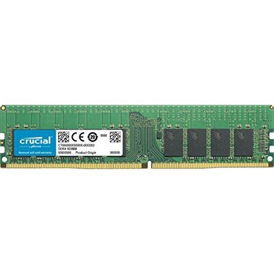 Crucial Memoria per server da 16GB, DDR4, 2933 MT/s, PC4-23400, CL21, Single Rank x4, ECC, Registered, DIMM, 288-Pin Crucial Memoria per server da 16GB, DDR4, 2933 MT/s, PC4-23400, CL21, Single Rank x4, ECC, Registered, DIMM, 288-Pin
