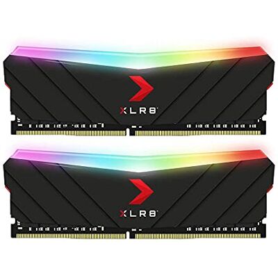 PNY 16GB XLR8 Gaming Epic-X RGB DDR4 4000MHz (PC4-32000) Memoria RAM (MD16GK2D4400018XRGB), Nero PNY 16GB XLR8 Gaming Epic-X RGB DDR4 4000MHz (PC4-32000) Memoria RAM (MD16GK2D4400018XRGB), Nero